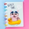 Kit caderno inteligente gato beath time